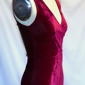 Lulu’s Red Velvet Dress